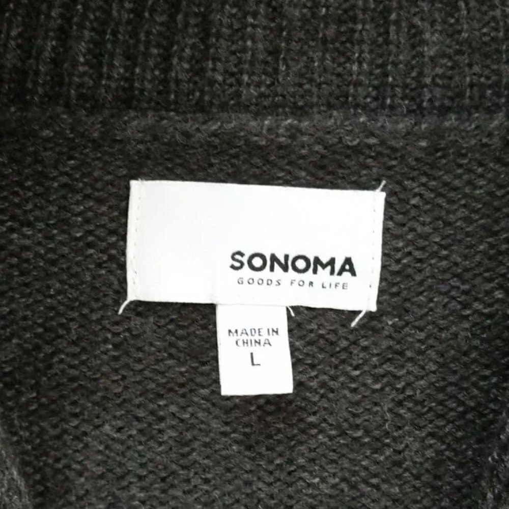Sonoma Button Down Collared Sweater Cardigan - image 3